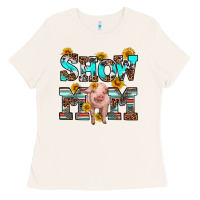 Bone show mom pig Ladies Tee - RanaPortraitStore