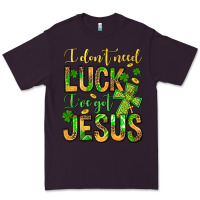 Plum I don't need luck I've got Jesus Premium Tee - Jasminsmagicworld