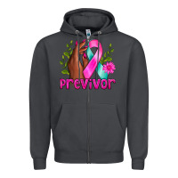 Smoke Previvor Breast Cancer Zipper Hoodie - NancyCooperArtShop