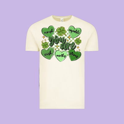 St. Patrick's Day Positive Affirmations Vintage Tee Designed By Maliassmallbusiness