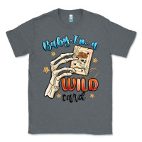 Charcoal Heather baby im a wild card Classic Tee - MaliasSmallBusiness