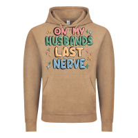 Vintage Coffee on my husbands last last nerve Vintage Hoodie - MaliasSmallBusiness