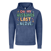 Vintage Denim on my husbands last last nerve Vintage Hoodie - MaliasSmallBusiness