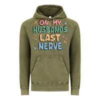 Vintage Olive on my husbands last last nerve Vintage Hoodie - MaliasSmallBusiness