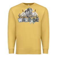 Antique Gold brain cancer warrior Premium Sweatshirt - CowGirlArtShop