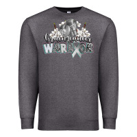 Charcoal Heather brain cancer warrior Premium Sweatshirt - CowGirlArtShop