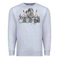 Heather Grey brain cancer warrior Premium Sweatshirt - CowGirlArtShop