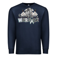 Navy brain cancer warrior Premium Sweatshirt - CowGirlArtShop