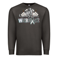 Smoke brain cancer warrior Premium Sweatshirt - CowGirlArtShop