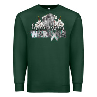 Sports Green brain cancer warrior Premium Sweatshirt - CowGirlArtShop