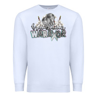 White brain cancer warrior Premium Sweatshirt - CowGirlArtShop