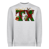 Christmas Texas With Deer Heavyweight Sweatshirt | Teevron