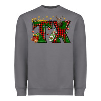 Storm Christmas Texas With Deer Heavyweight Sweatshirt - BundleAndBundleShop