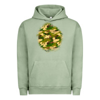 Pigment Oil Green camouflage patch Urban Hoodie - BundleAndBundleShop