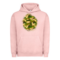 Pigment Salmon camouflage patch Urban Hoodie - BundleAndBundleShop
