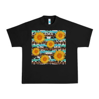 Black sunflower western seamless revize Urban Heavy Tee - AdoDesignShop