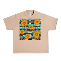 Burro sunflower western seamless revize Urban Heavy Tee - AdoDesignShop
