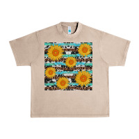 French Oak sunflower western seamless revize Urban Heavy Tee - AdoDesignShop