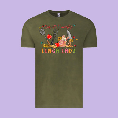 Cupids Favorite Lunch Lady Vintage Tee Designed By Maliassmallbusiness