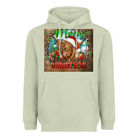 Matcha merry christmas heifer cow Heavyweight Hoodie - CowGirlArtShop