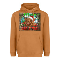 Meerkat merry christmas heifer cow Heavyweight Hoodie - CowGirlArtShop