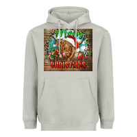 Moon Dust merry christmas heifer cow Heavyweight Hoodie - CowGirlArtShop