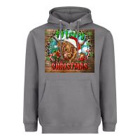 Storm merry christmas heifer cow Heavyweight Hoodie - CowGirlArtShop