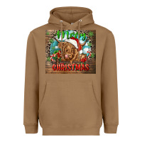 Toasted Coconut merry christmas heifer cow Heavyweight Hoodie - CowGirlArtShop