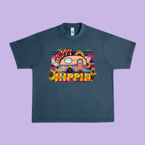 Trippy Hippie Urban Heavy Tee Designed By Nancycooperartshop