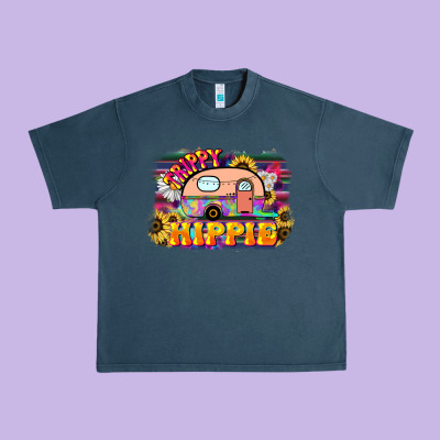 Trippy Hippie Urban Heavy Tee Designed By Nancycooperartshop