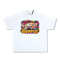 White trippy hippie Urban Heavy Tee - NancyCooperArtShop