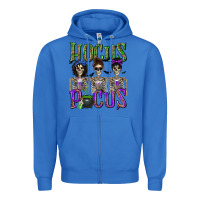 True Royal Hocus Pocus with Skeletons Zipper Hoodie - texasbilliewilder