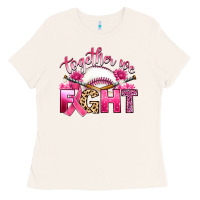 Breast Cancer Together We Fight With Baseball Ladies Tee | Teevron