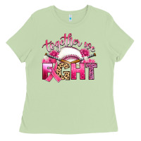 Matcha breast cancer together we fight with baseball Ladies Tee - Artiststas