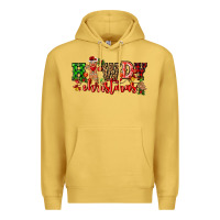 Antique Gold howdy christmas gingerman bread with cowboy Premium Hoodie - CowGirlArtShop
