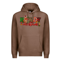 Chestnut howdy christmas gingerman bread with cowboy Premium Hoodie - CowGirlArtShop