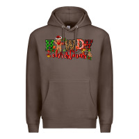Coffee howdy christmas gingerman bread with cowboy Premium Hoodie - CowGirlArtShop