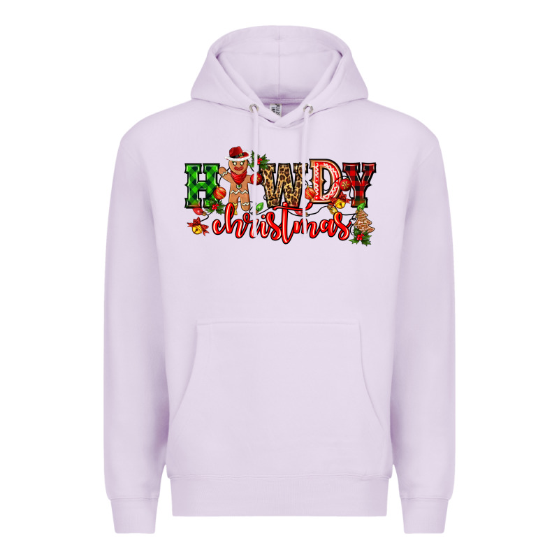 Howdy Christmas Gingerman Bread With Cowboy Premium Hoodie by CowGirlArtShop | Teevron