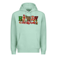 Seafoam howdy christmas gingerman bread with cowboy Premium Hoodie - CowGirlArtShop