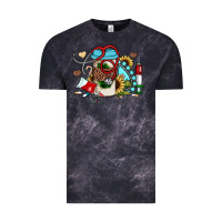 Cloud Black Christmas sunflower gemstone nurse Vintage Tee - JahusDesignShop