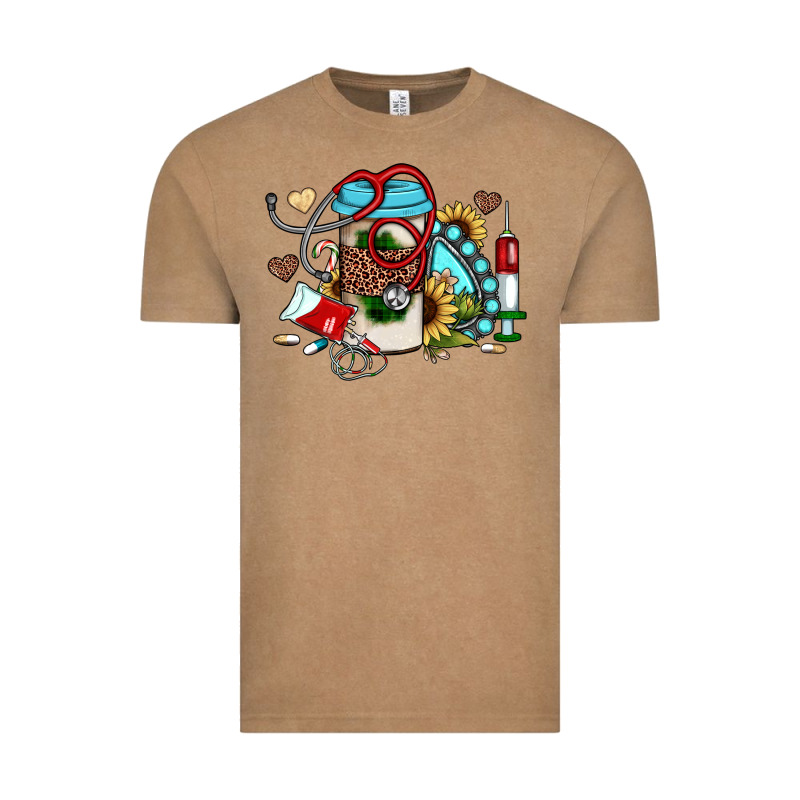 Christmas Sunflower Gemstone Nurse Vintage Tee by JahusDesignShop | Teevron