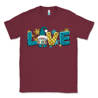 Burgundy love winter gnome Classic Tee - NancyCooperArtShop