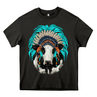 Asphalt holstein indian headdress Heavy Core Tee - JahusDesignShop