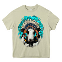 Mossy holstein indian headdress Heavy Core Tee - JahusDesignShop