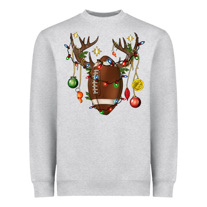 American Football Horn Christmas Heavyweight Sweatshirt by BundleAndBundleShop | Teevron