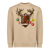 Mushroom American Football Horn Christmas Heavyweight Sweatshirt - BundleAndBundleShop