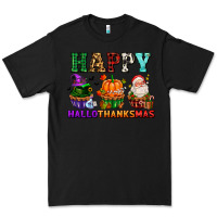 Black happy hallothanksmas with cupcakes Premium Tee - AdoDesignShop