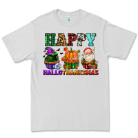 Dove Grey happy hallothanksmas with cupcakes Premium Tee - AdoDesignShop
