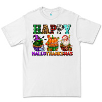 White happy hallothanksmas with cupcakes Premium Tee - AdoDesignShop