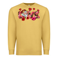 Antique Gold Love Valentine's Day Premium Sweatshirt - HowdyJamesFarm